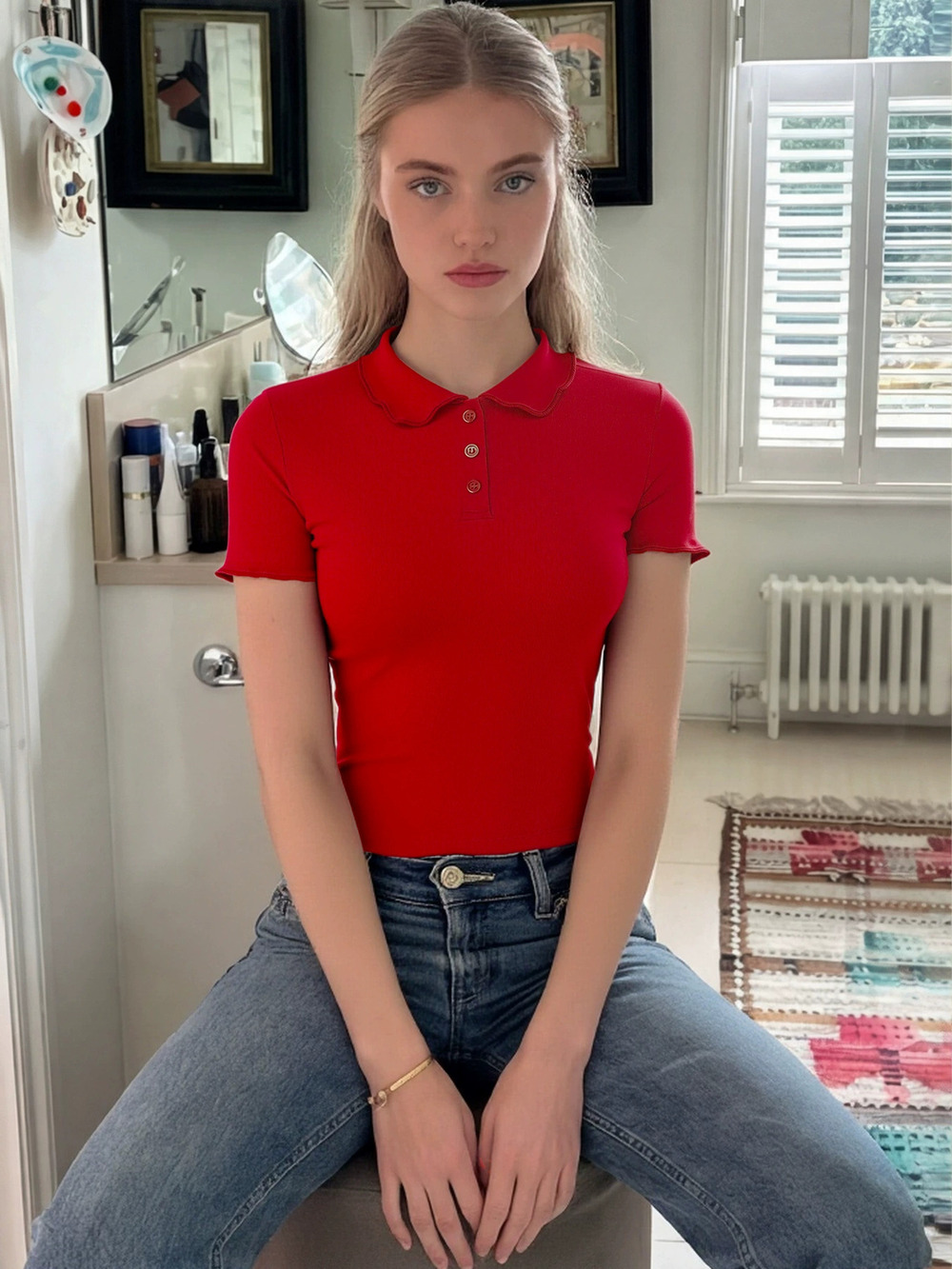 ZARA Womens New Summer Casual Slim Fit Short Sleeve Knit Top